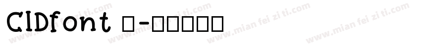 CIDfont 分字体转换